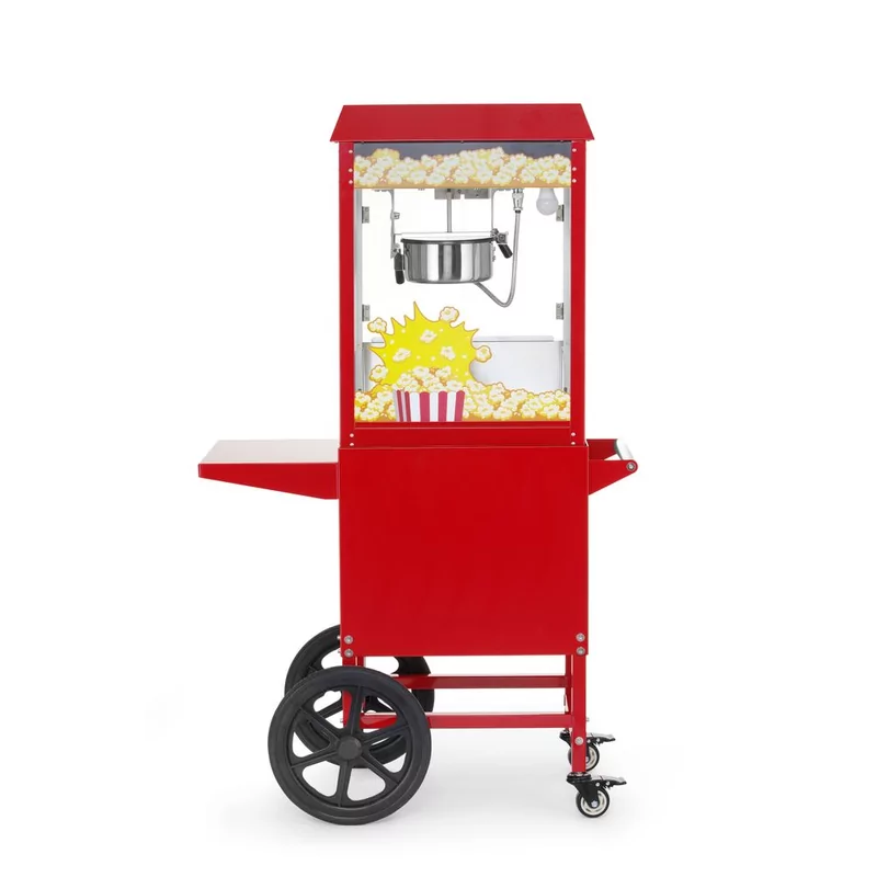 Machine à pop-corn avec chariot