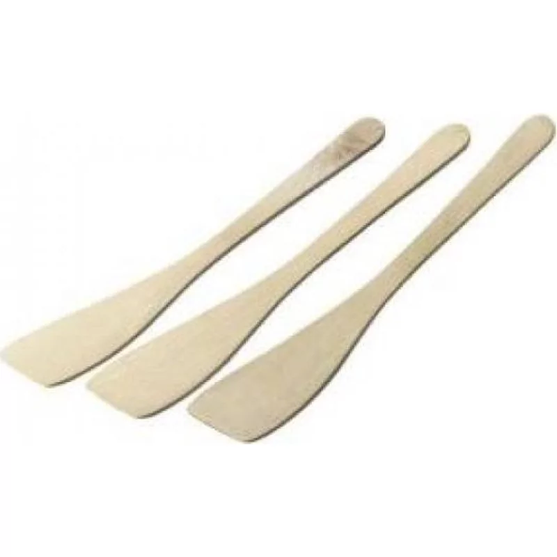 Spatules en bois L300xB60mm par 3pcs.