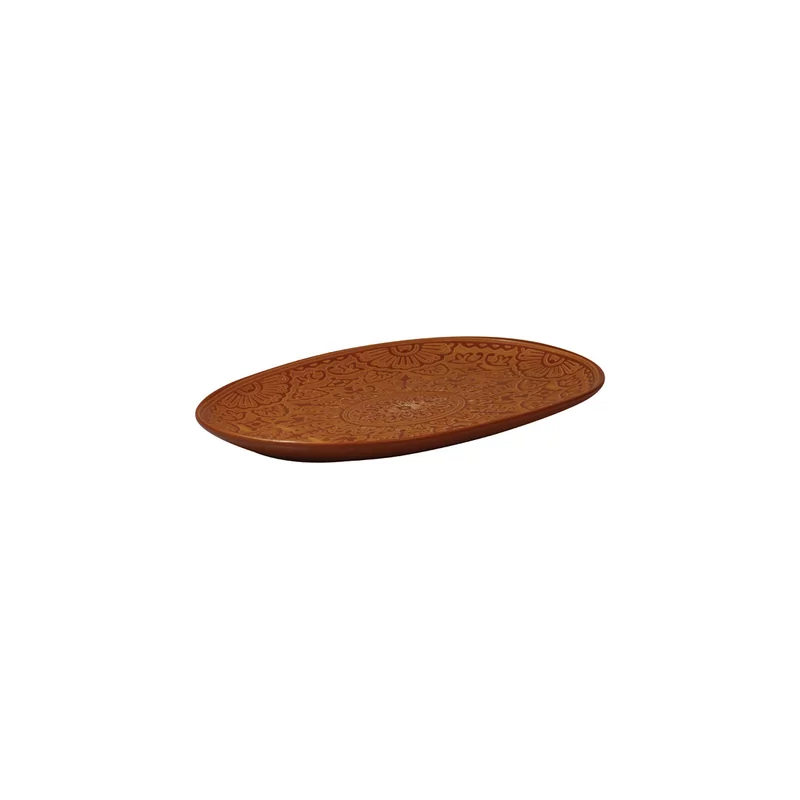 Barcelona bord ovaal bruin 25,5 x 16,5 cm