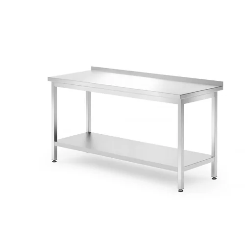 Table murale avec étagère – boulonnée, profondeur 700 mm