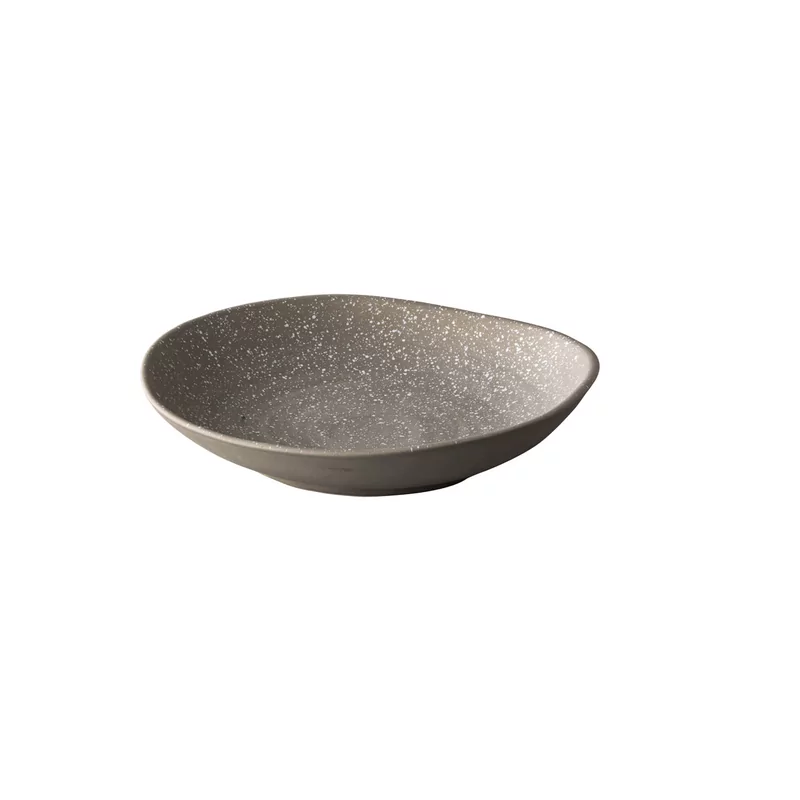 Chameleon deep plate grey with white spots 24cm