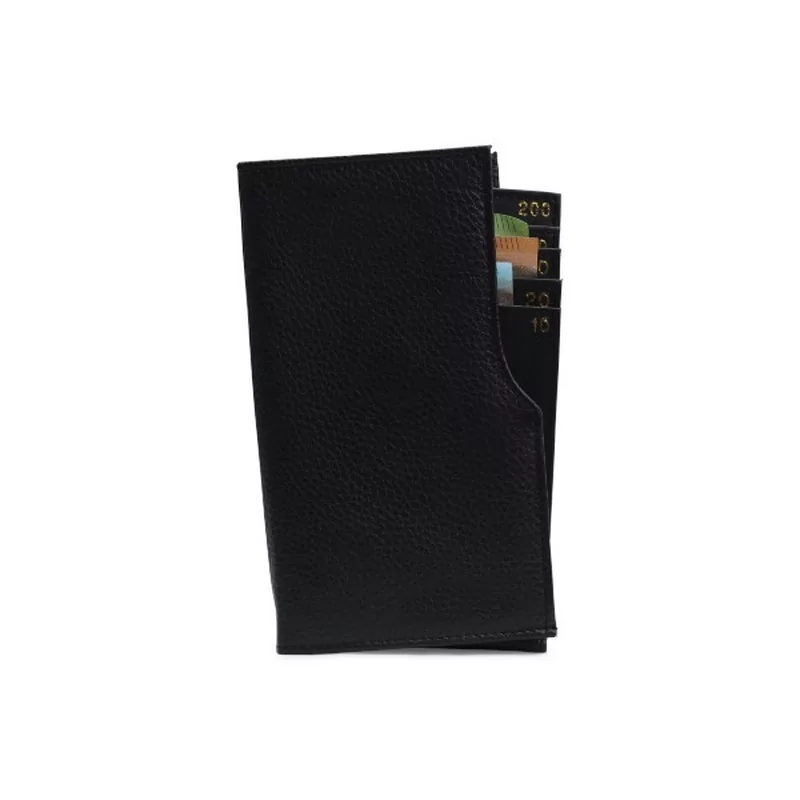 Porte billets cuir noir