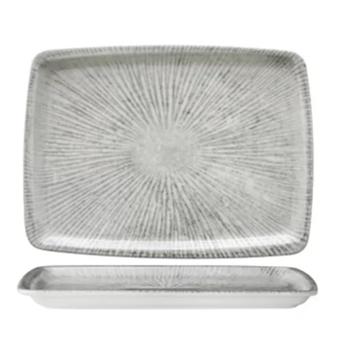 Gural Stripes assiette rectangulaire L370xB250mm