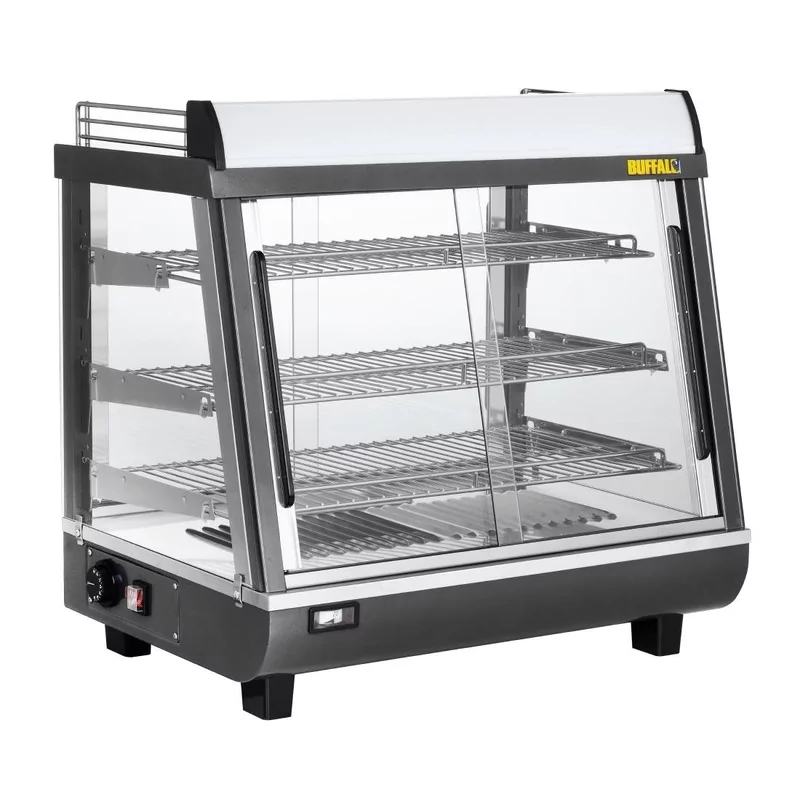 Buffalo Voor- En Achterdeur Verwarmde Vitrine 96Ltr