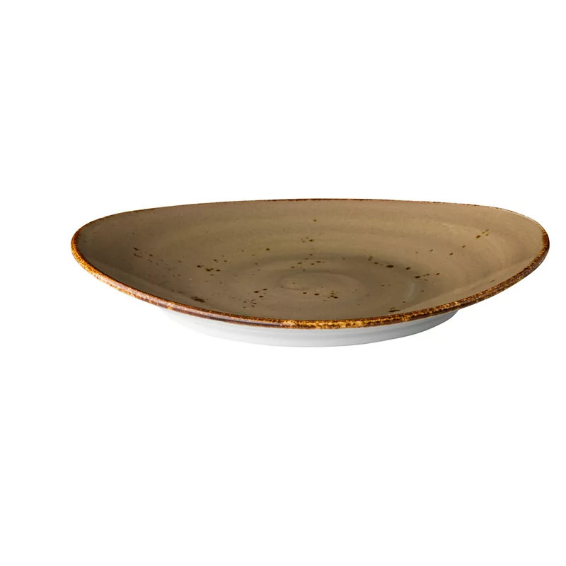 Oval plate reactive sand 21,5 x 19 cm