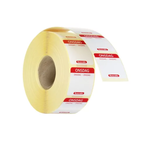 Daily food safety labels, multi-use, easy removable