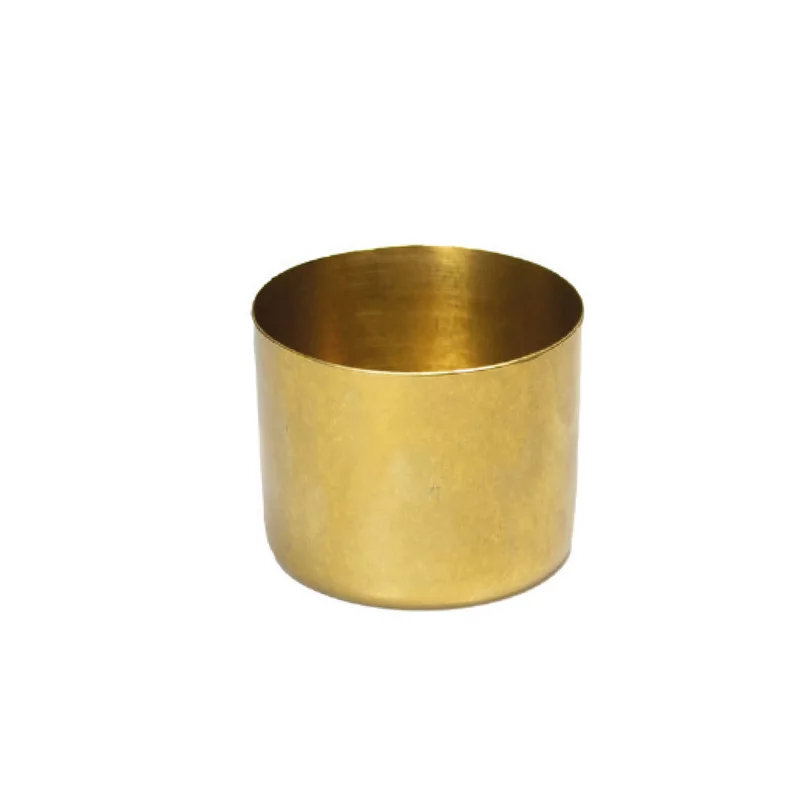 Elements St/St  cup straight gold Ø8,2cm 280ml