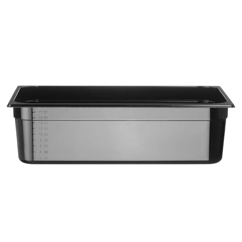 Container GN 1/1 black polycarbonate
