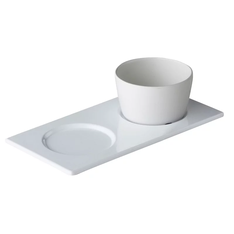 Serving tray with 2 cut-outs 26,5 x 13,5 cm