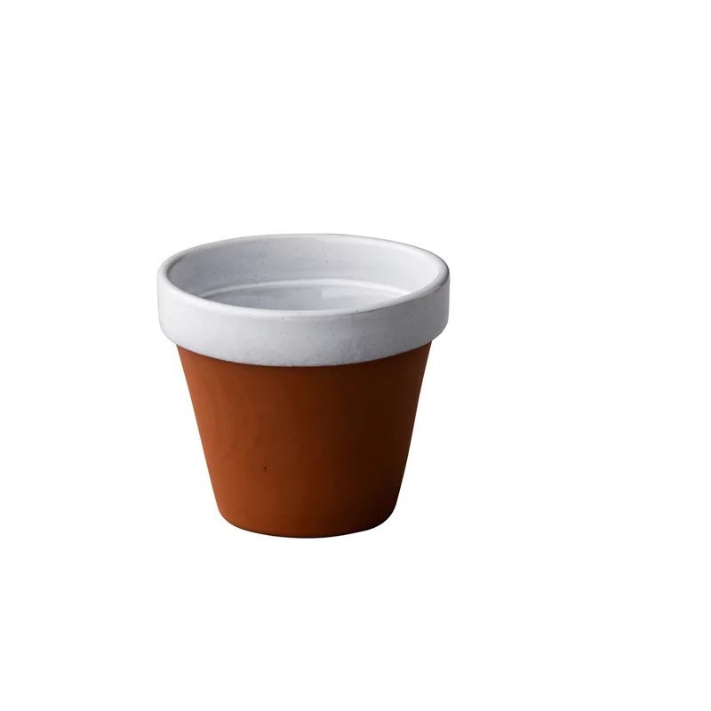 Stoneheart pot 10 x 9 cm white