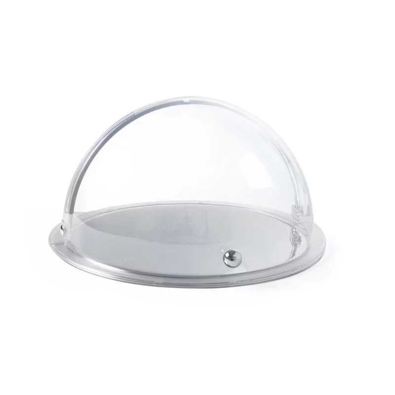 Round display with roll-top cover