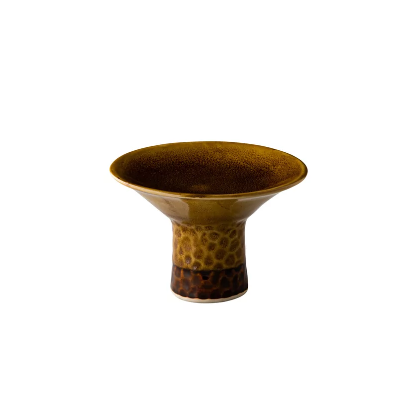Tower plate gold brown 18 cm