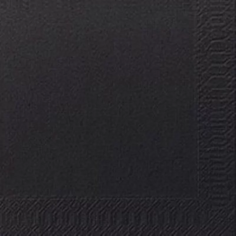 Napkins black 25x25cm 2ply 8x300p