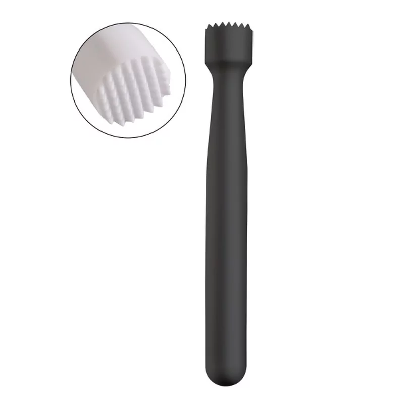 Cocktailstamper kunststof zwart L215mm