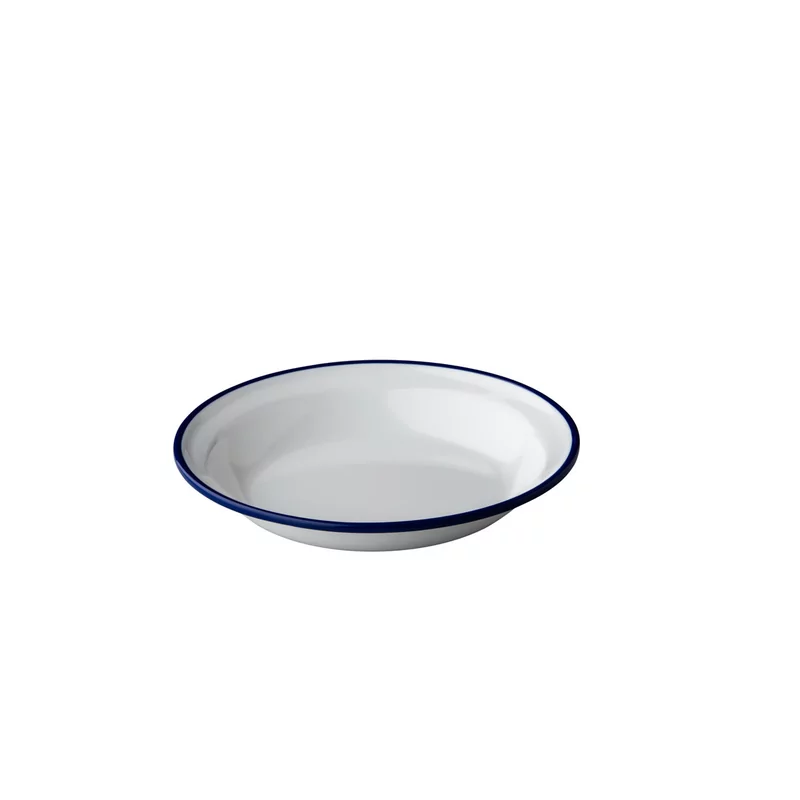 Enamel-look deep plate 20 cm