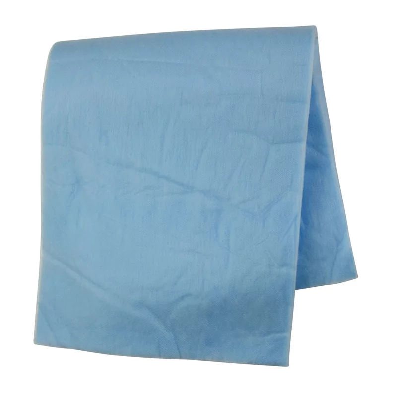 Chiffon bleu imprégné, 23 g, 60 x 25 cm, 10 x 100 pièces