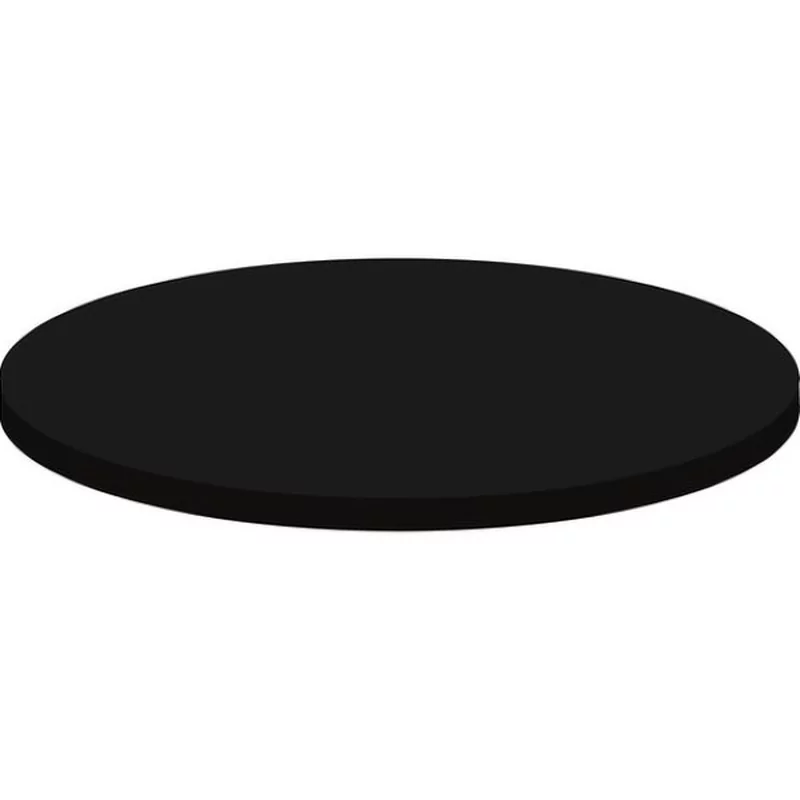 Top cover stretch pour table reception dia80-85cm noir210gr/m²