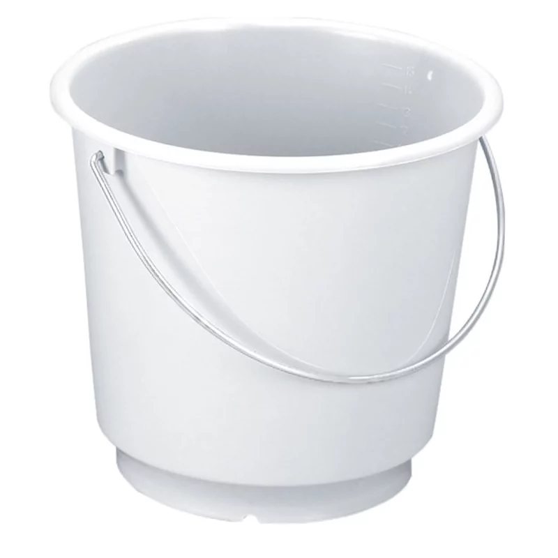 Emmer kunststof wit met maatverdeling D310xH280mm 12L