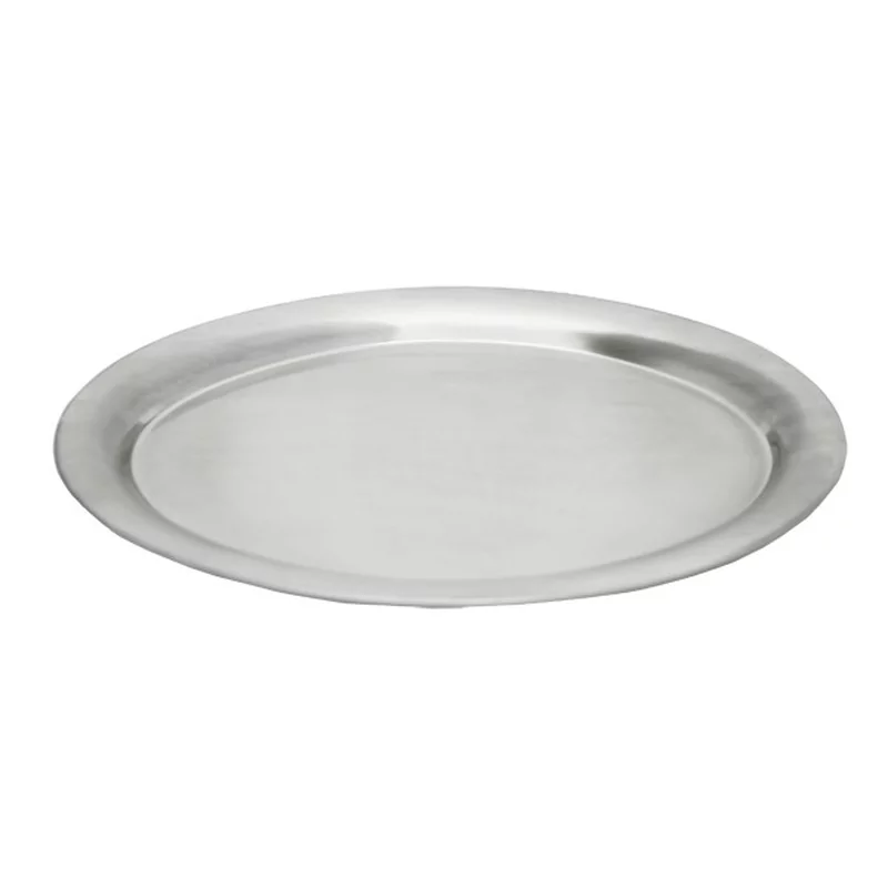 Plateau à café oval inox 18/10 - 265x195mm