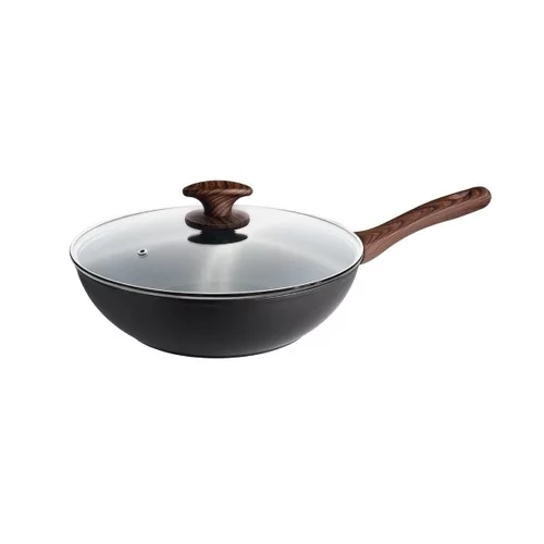 Pintinox Chalet wok avec couvercle D280xH95mm 3,6L