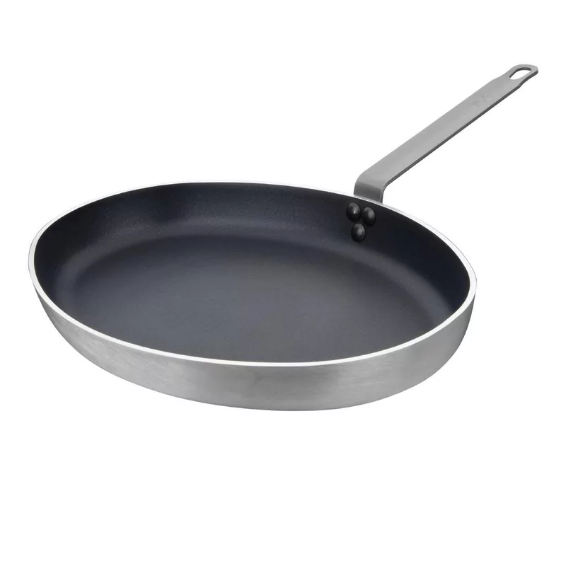Vogue Aluminium Antiaanbak Teflon Platinum Plus Ovale Koekenpan 40cm