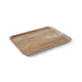 Serving tray with melamine laminate, non slip, with wood design