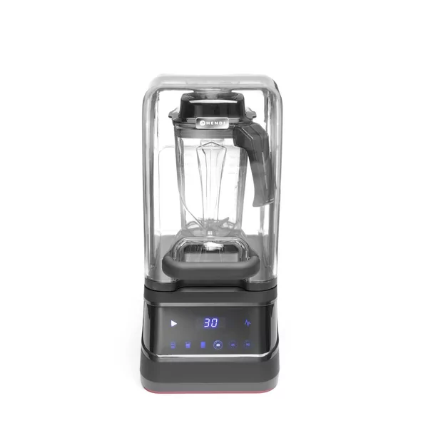 Digital bar blender with sound enclosure and BPA-free jug