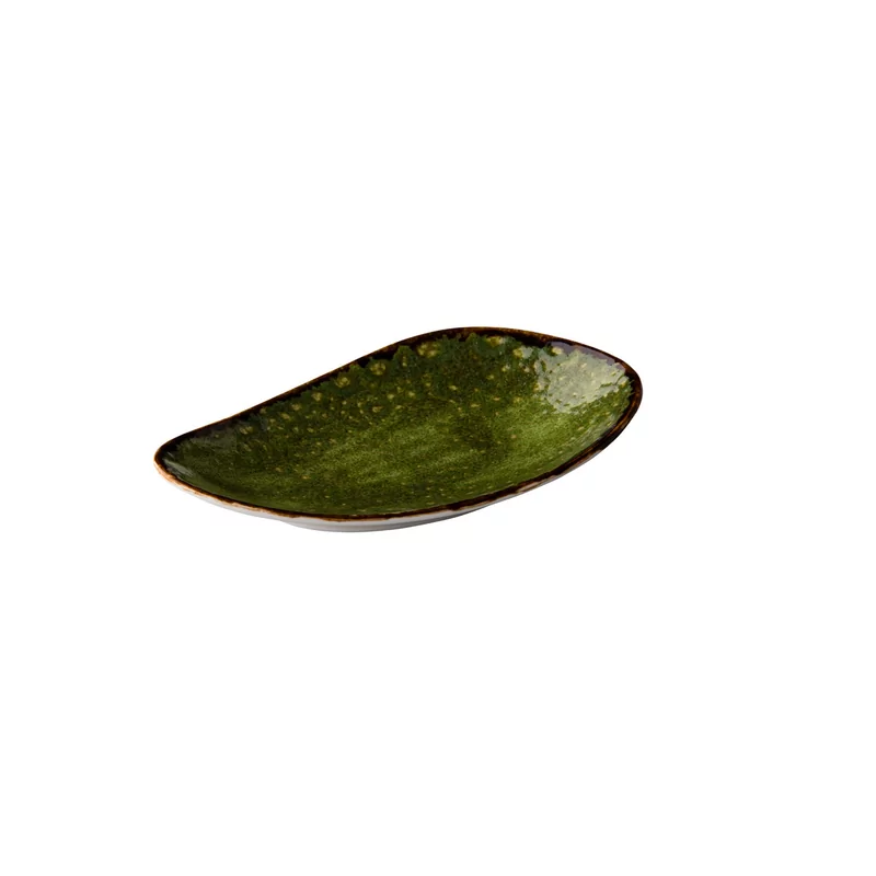Jersey rectangular plate green 20,5 cm