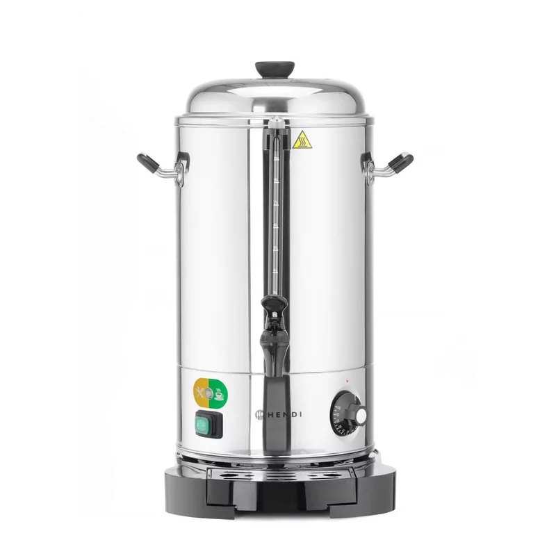 Hot drinks boiler, double-walled