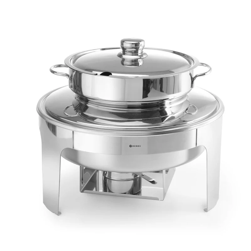 Chafing dish à soupe finition poli mirroir