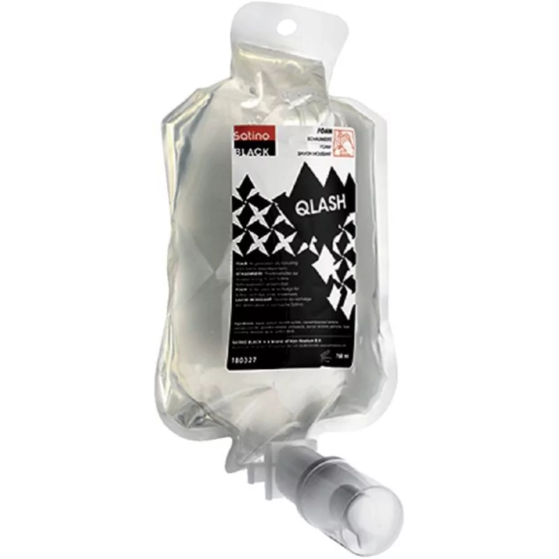 Satino Black Savon mousse Qlash 6x750ml eco