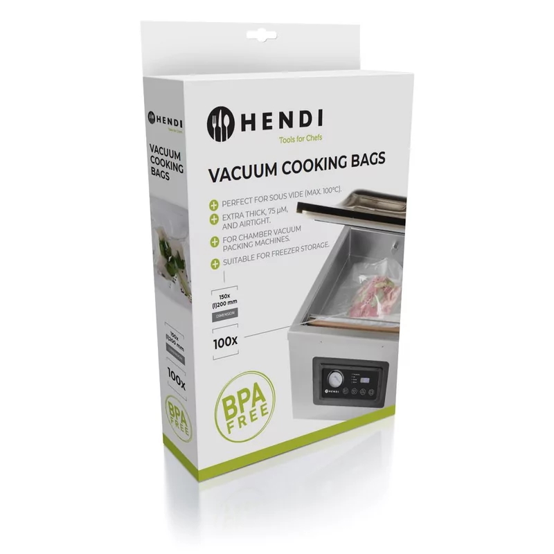 Sous-vide cooking bags for vacuum packing machines