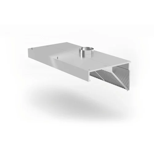 Wall-mounted extractor hood, angled