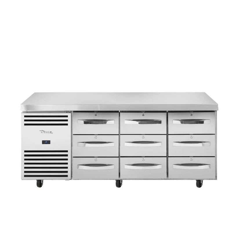 Table réfrigéree positive 9 tiroirs GN 1/1 True TCR1/3